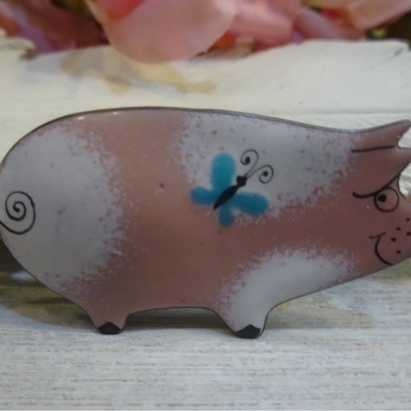 🌾[2/$28.00]🌾 Vintage Pink Pig - Picture 4 of 8
